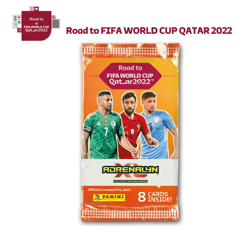 10Packs PANINI Originali 2022 M. Katare Pasaulio Taurės Messi Ronaldo Oficialaus 