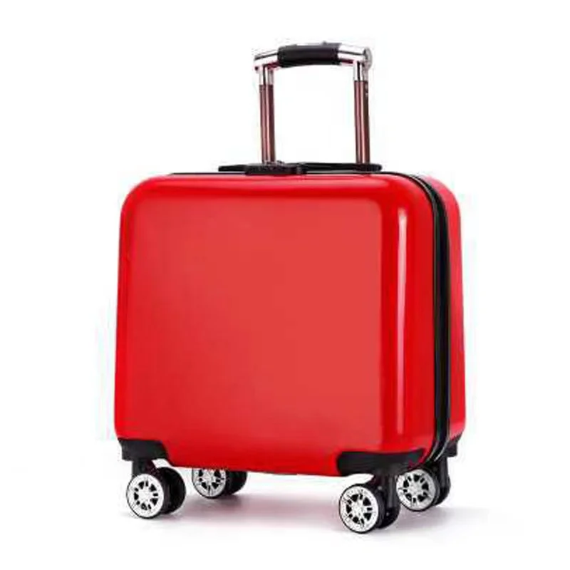 18 colių ABS bagažo vaikas Geležinkelių Bagažo rinkinys Moterims kelionės transportavimo lagaminas su ratukais