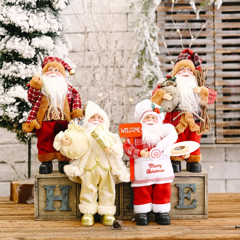 1pcs Kalėdinė dekoracija nuolatinis Santa lėlės kūrybos naujas Kalėdų kuprinė vyras lėlės, papuošalai 2023