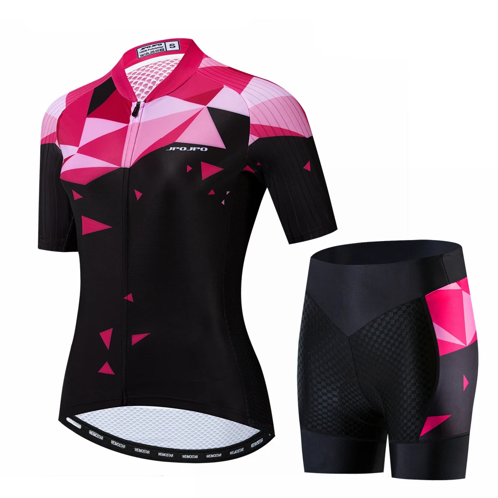 2021 Dviračių Džersis Nustatyti Moterų Dviračių Jersey, Šortai, Kombinezonai Su Antkrūtiniais Kostiumas Mountian Kelių Dviračių Drabužių Komanda Ropa Ciclismo Dviratį Marškinėliai Top Pink