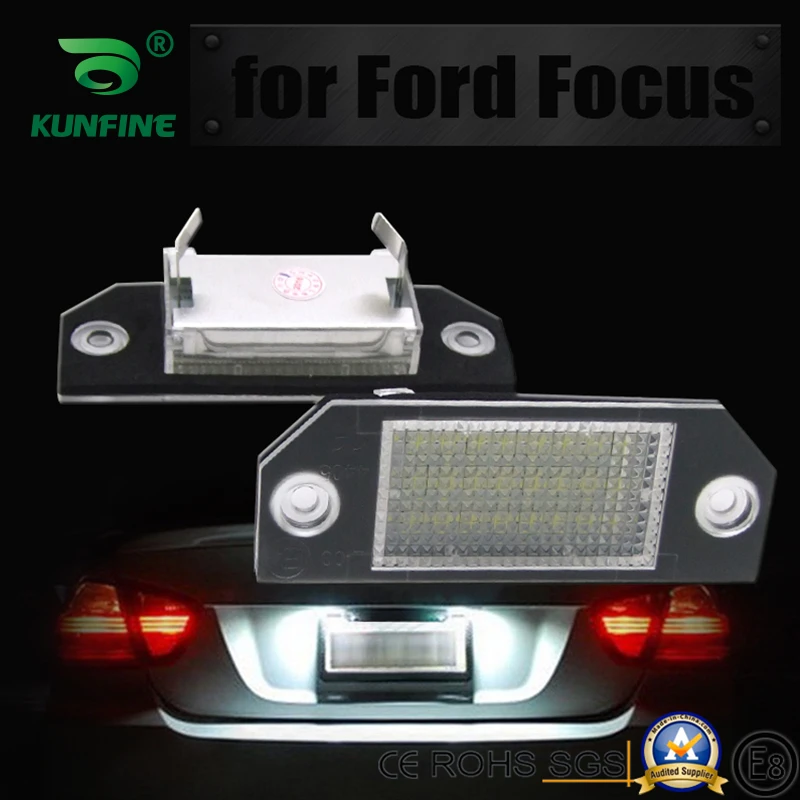 2VNT Automobilio LED Skaičius Licenciją Plokštelės Šviesos diodų (LED) Licencijos Lempa Ford Focus C-MAX I 2003-2021 OEM Nr. 4502332 3M5AB550AA