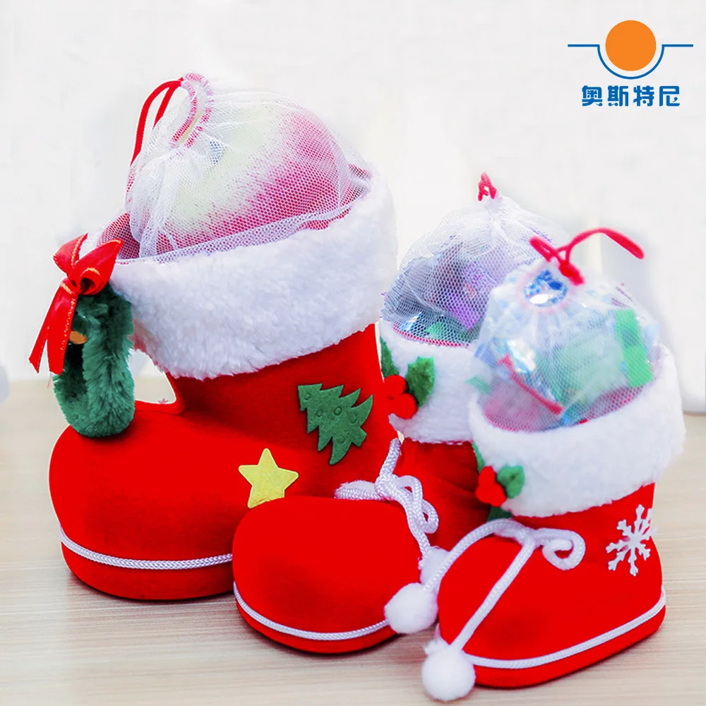 3pcs Kalėdų Saldainiai Batai ir Vaikams Kalėdų Saldainiai Batai ir Kalėdų dovana batai Kalėdinė dekoracija