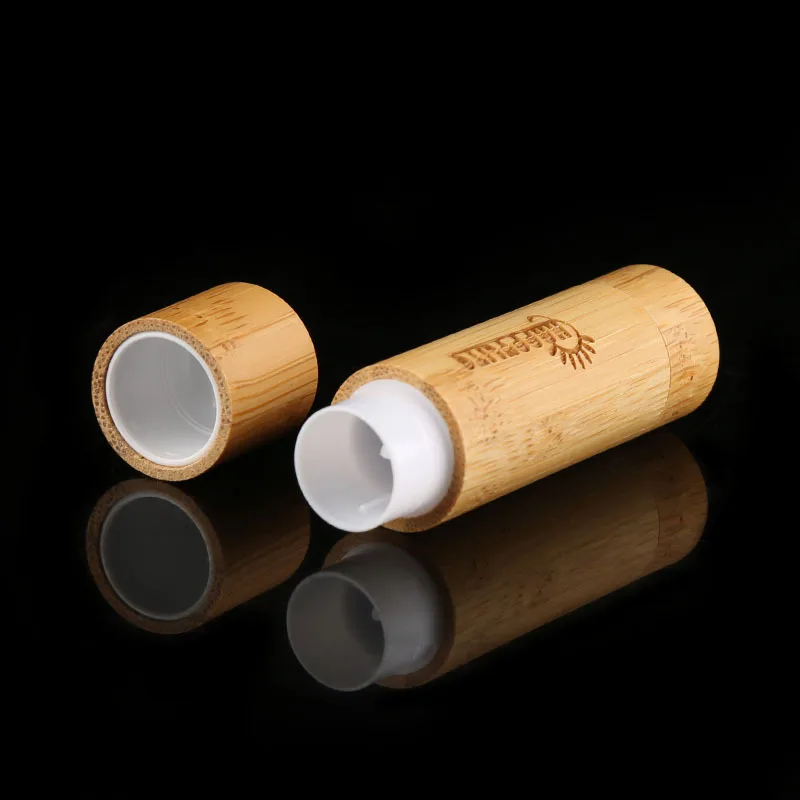 5ml Nešiojamų Bambuko Tuščias Lūpų Balzamas Konteinerių Lūpų Vamzdelį, 