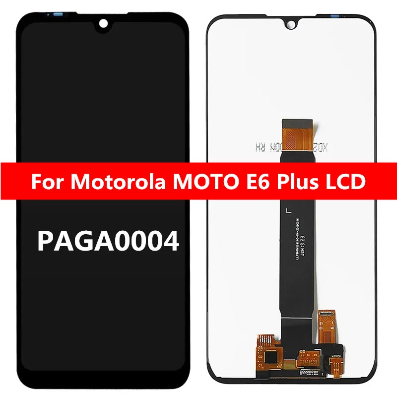 6.1 colių Motorola Moto E6 Plius LCD Ekranas Jutiklinis Ekranas Jutiklių Digiziter Asamblėjos Pakeisti Dėl Moto E6Plus LCD Withframe