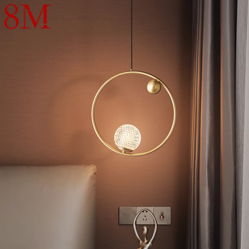 8M Šiuolaikinio Vario Šviestuvo LED Aukso Žalvario spalvos, Kabantys Žibintai Paprasto Dizaino Kūrybos Dekoro Namų Miegamasis