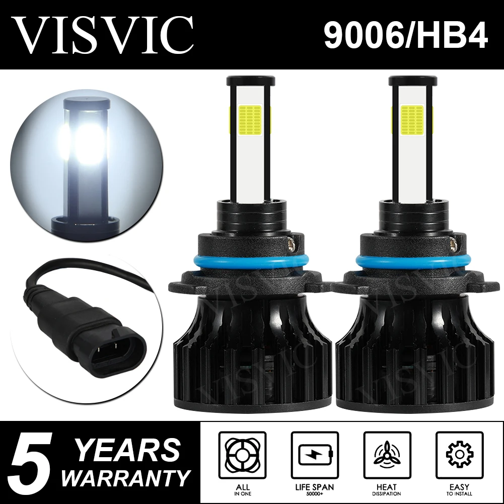 9006 HB4 VISVIC SPT LED Žibintų Lemputės Konversijos Rinkinys 6500K artimąsias/FogLight