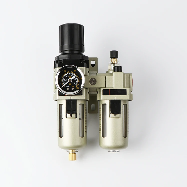 AC3010-02 G1/4 AC3010-03 G3/8, Aliejaus ir vandens separatoriaus filtrai, Oro kompresorius reguliavimo vožtuvas, Du oro filtrai