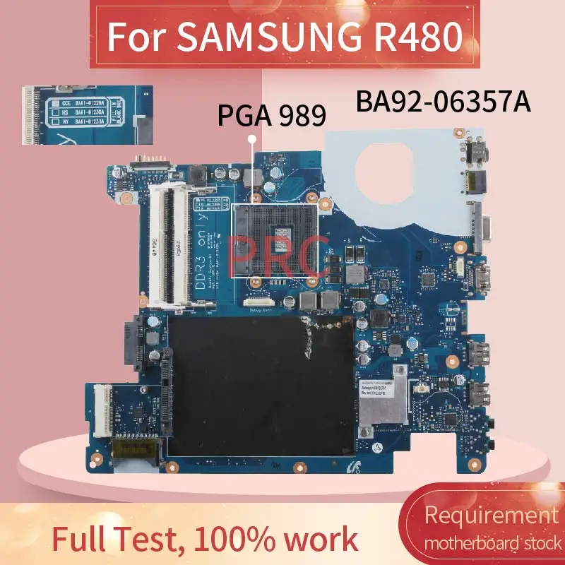 BA92-06357A SAMSUNG R480 NP-R480 Nešiojamas Plokštė BA41-01230A HM55 DDR3 Sąsiuvinis Mainboard