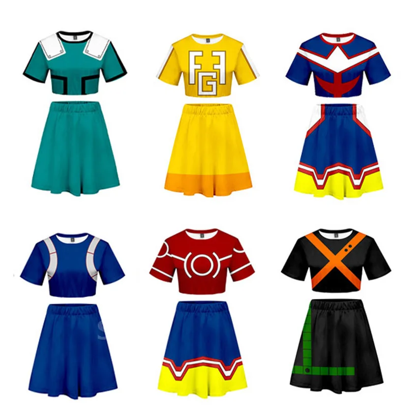 Boku No Herojus Helovinas Mano Herojus akademinės bendruomenės Cosplay Kostiumų Anime 3D Spausdinimo Mergaitės mokyklinę Uniformą Karnavalas URARAKA OCHACO sporto Salė Kostiumas