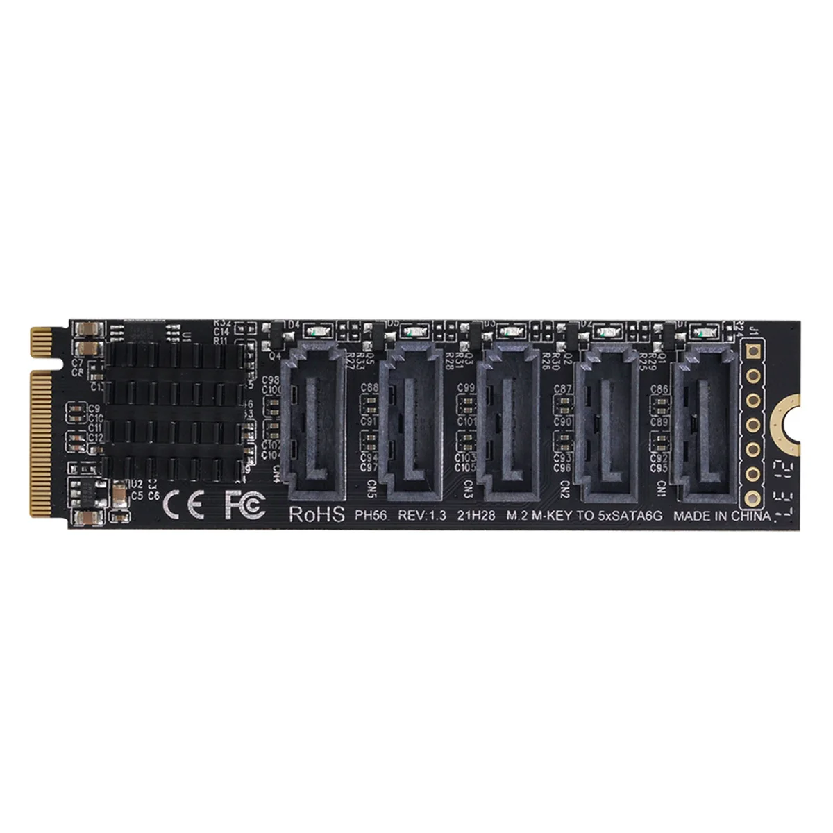 Cablecc NGFF NVME M-Key PCI Express, SATA 3.0 6Gbps 5 Uostuose Adapteris Keitiklis Kietojo Disko Išplėtimo kortą JMB585 2280