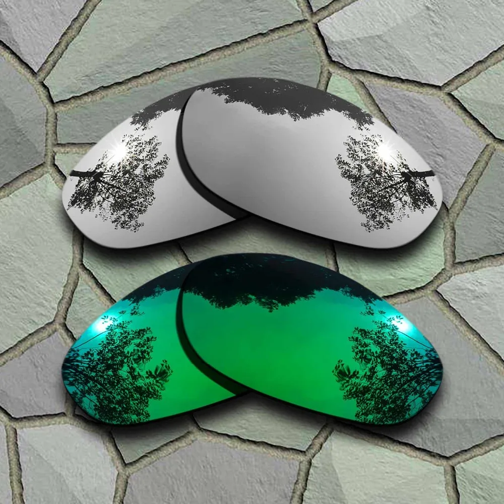 Chrome&Jade Green Akiniai nuo saulės, Poliarizuoti Pakeitimas Objektyvai už Oakley Monstras Šuo