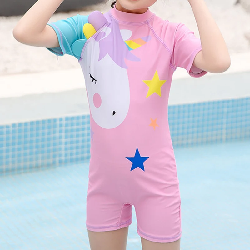 Cody Lundin Vasaros vaikų Mergaičių Maudymosi kostiumai vientisas 2XL-6XL Mėnesių Vasaros Mielas Kūdikis maudymosi kostiumėlis trumpomis Rankovėmis, Plaukimo