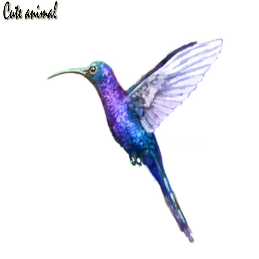 Diamond Mozaikos Cirkonio Diamond Siuvinėjimo Hummingbird spalvų gyvūnų 5d Diamond Tapybos Kryželiu rinkinys, Rankų darbo Paveikslėlis naujas