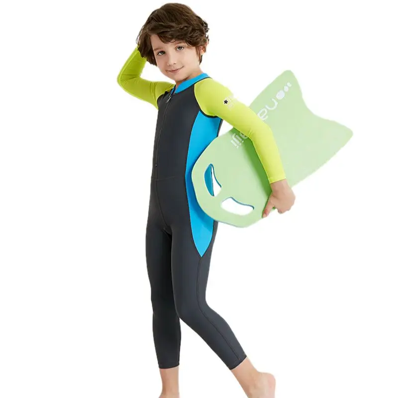 Dive&Plaukti Vaikai Vienas Gabalas Lycra maudymosi kostiumėlį, Maudymosi Kostiumą Mergaitė Berniukas Paplūdimio UV Saulės Apsauginius Drabužius Plaukimo Kostiumas