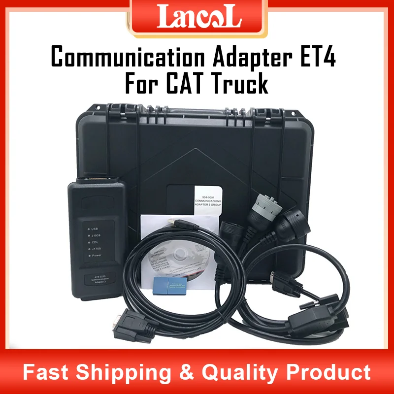 ET4 2021B Ryšio Adapteris, Skirtas CAT 4 478-0235 538-5051 Sunkvežimių Ekskavatorių Diagnostikos Įrankis, Su Ethernet Kabelis