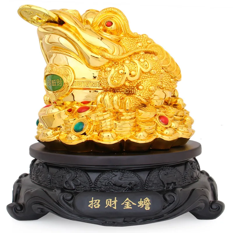 Feng Shui Aukso Trikojo rupūžė pasisekė papuošalai didelis rupūžė statula amatų office kasos Viešbutis Namų Dekoro