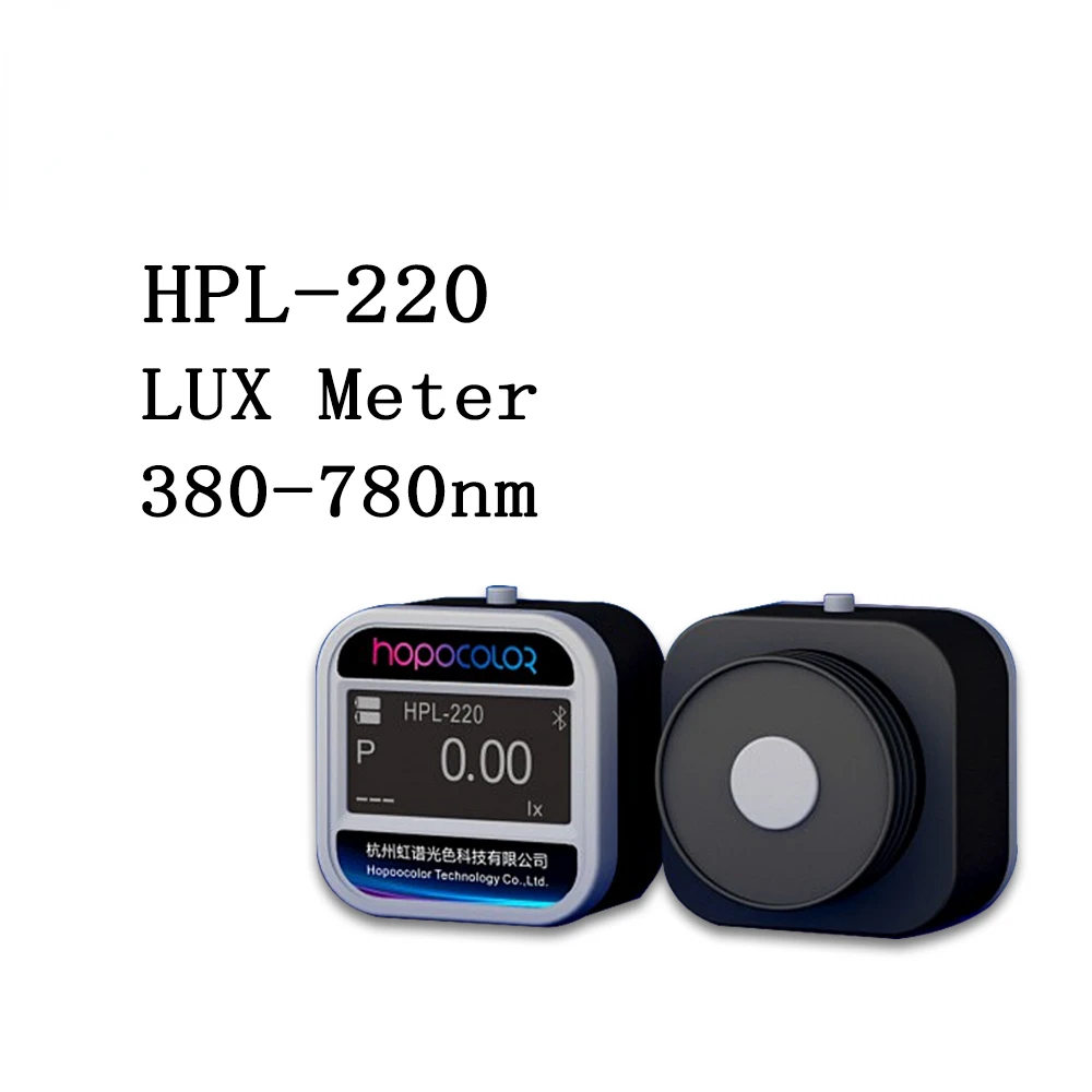 HPL-220 380-780 nm, LED šviesos matuoklis arba LUX metro lx matuoklis