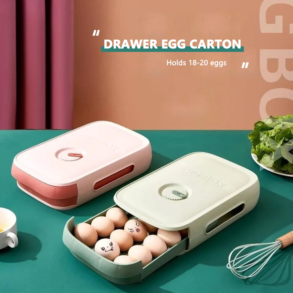 Kiaušinių laikymo dėžutė virtuvės stalčių tipo, kiaušinio talpinimo šaldytuve laikymo dėžutė šviežių išlaikyti sausainių dėžutė buitinių kiaušinių dėklas