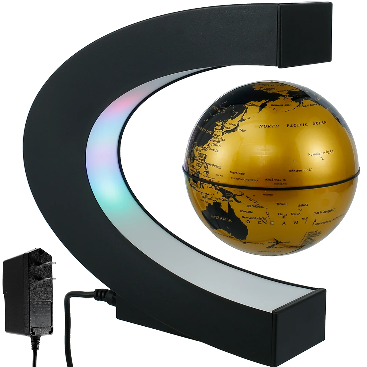 Kintama Magnetic Levitation Pasaulyje LED Lempos Naujovė Kamuolys Šviesos Naktinės Šviesos Miegamojo Puošimas Plūduriuojantis Lempos Festivalis Naujųjų Metų Dovanos