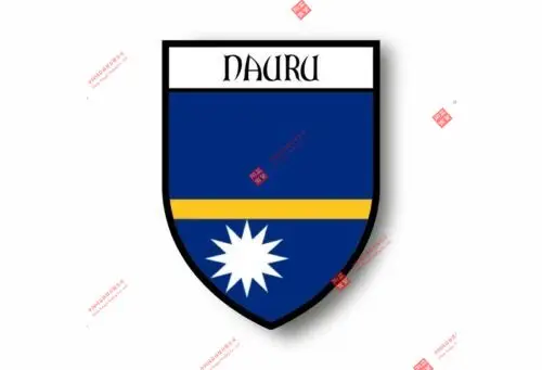 Kūrybos Lipdukai, Decal Suvenyrų Vinilo Automobilių Shield Miesto Vėliava Pasaulyje Crest Nauru Automobilio Langą Kūno Dekoratyviniai Lipdukai Priedai