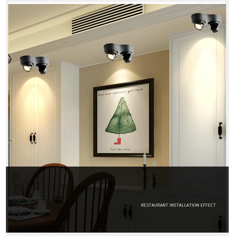 LED, COB 360° Reguliuojamas Downlight 2x7W Lubų Įleistinis Sumontuoti Aliuminio Dėmesio centre Prieškambario Galerija Ekranas, Virtuvė, Gyvenamasis Kambarys