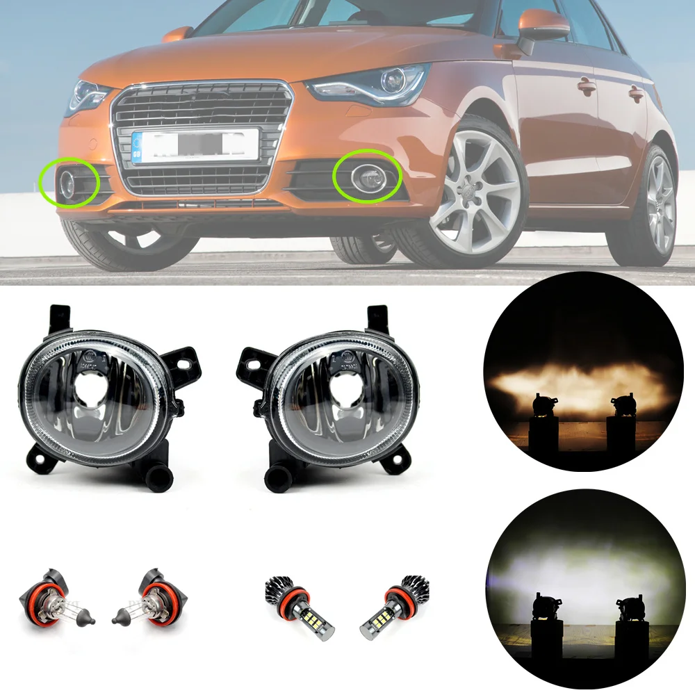 LED / Halogeniniai Priekiniai Bamperis Rūko žibintai Lempa lempos Ir Vielos Automobilių Žibintai Audi A1 Avant 2011 2012 2013 2014