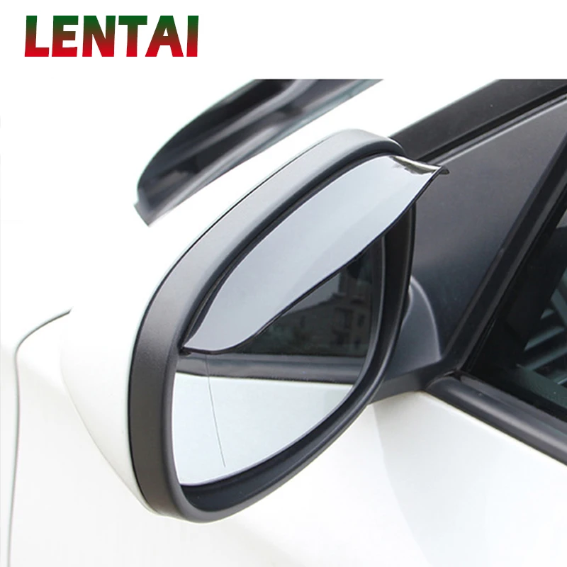 LENTAI 1PC Automobilio galinio vaizdo veidrodėlis, lietaus antakių padengti Seat Leon Ibiza Ford Focus 2 3 1 Fiesta 