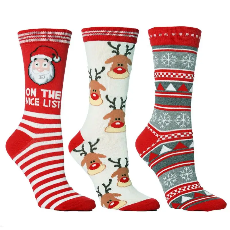 Mados Kalėdų Kojinės Santa Claus Dovanos Vaikams Unisex Kalėdos Smagios Kojinės Lady Moterų Kalėdų Kojinės