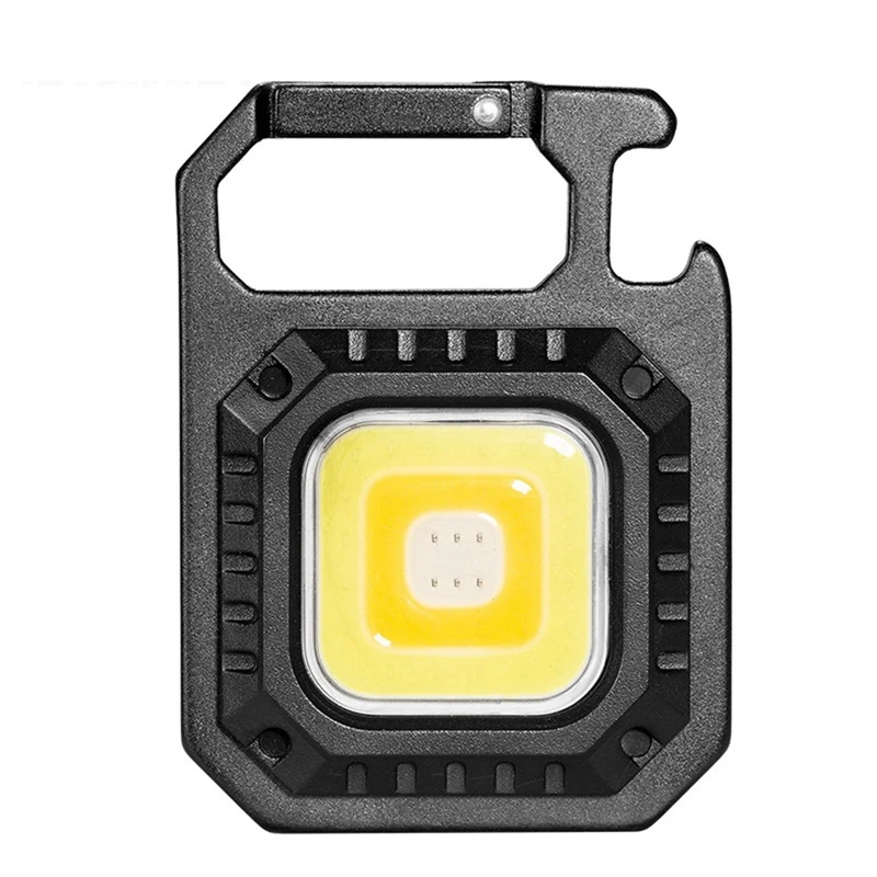 Mini LED Žibintuvėlis Darbą Šviesos COB Kišeninis Žibintuvėlis Keychains USB Įkrovimo Lauko Kempingas Lempa Su Kamščiatraukis