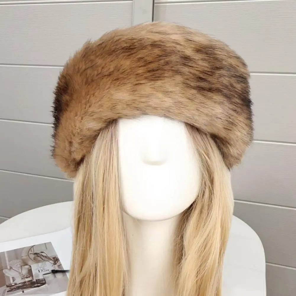 Moterų Žiemos Hairband Purus Storio Elastinga Platus Skalbti Išlaikyti Šiltas Vientisos Spalvos Tuščias Viršuje Žiemos Slidinėjimo Kepurės Skrybėlės Priedai