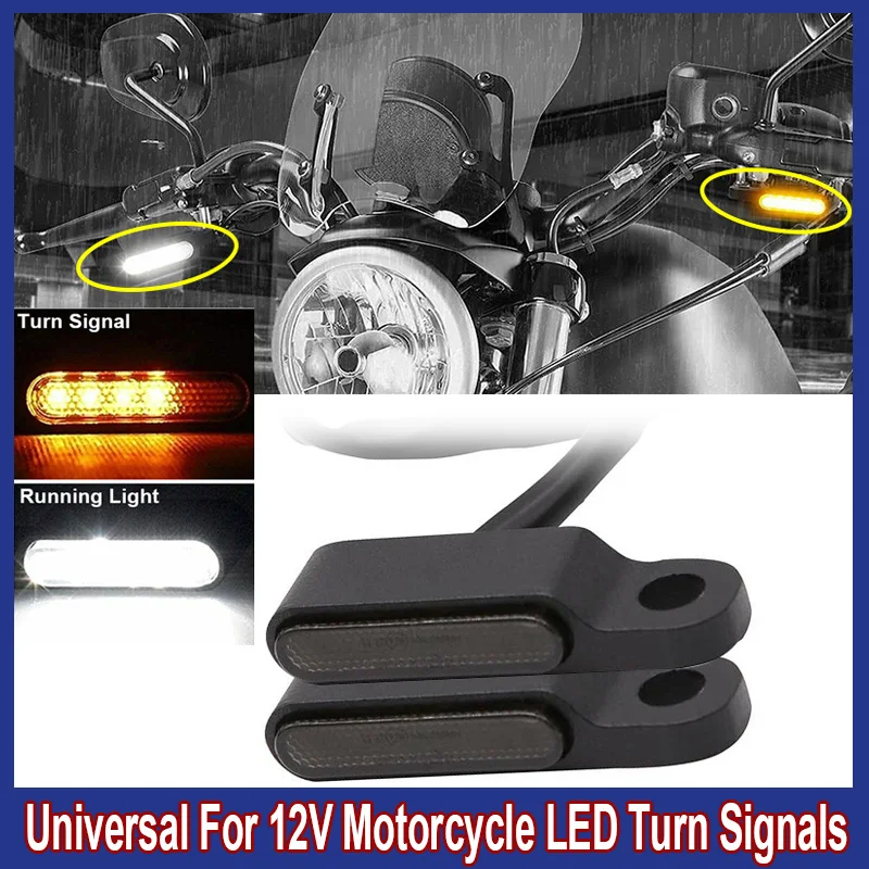 Motociklų Aksesuarai LED Posūkio Signalas Veikia Šviesos Universalus 12V Signalo Lemputė IP68 Vandeniui Motociklo LED Posūkio Signalo Žibintai
