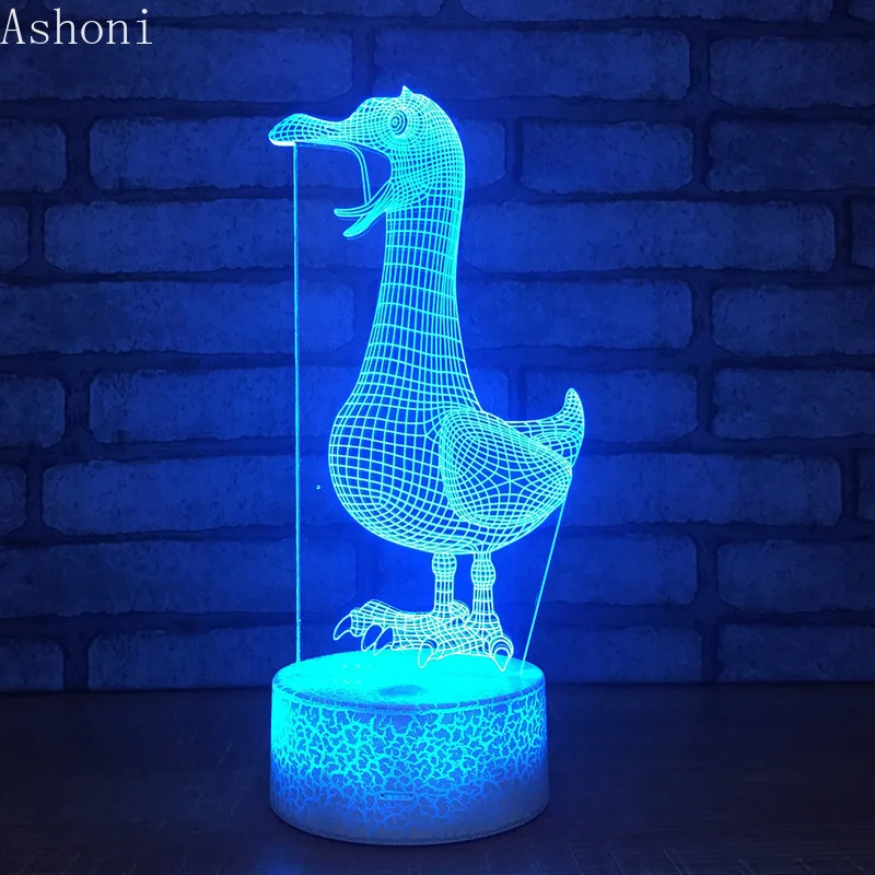 NAUJAS Mielas Antis 3D Stalo Lempa LED Touch 7 Spalva Keičiasi Naktį Šviesos Namų Dekoro Rungtynių Namų Dekoro Kalėdų Dovanos
