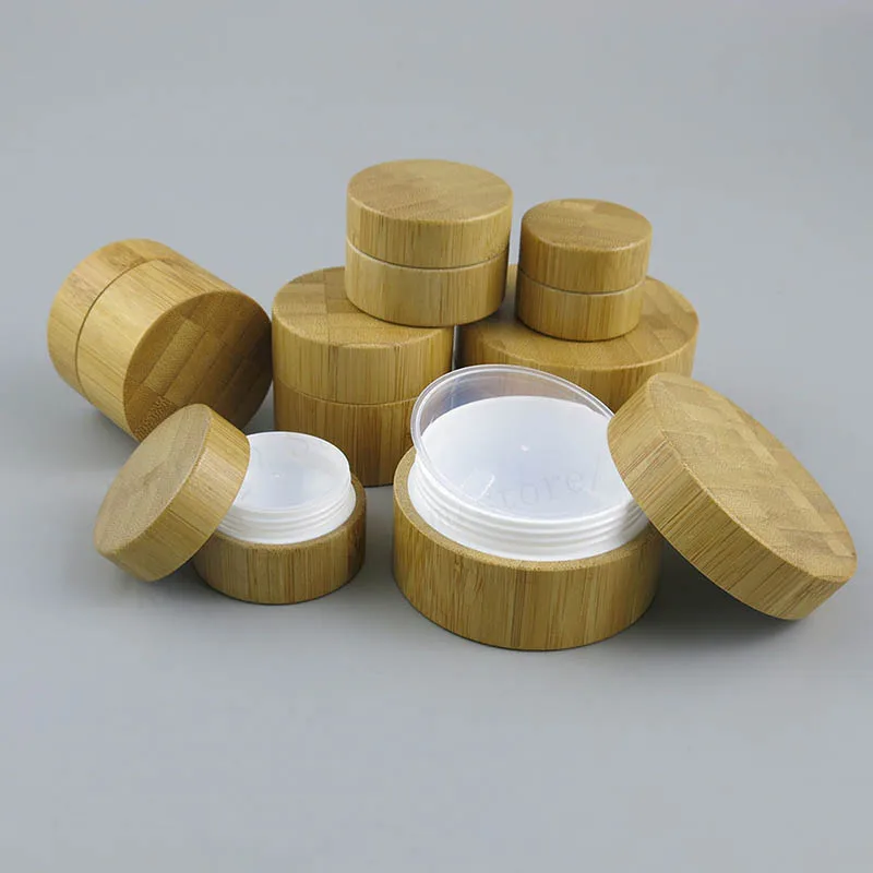 Naujas Dizainas 12pcs Tuščias Bambuko Medinės Veido ir Paakių kremo gelis Jar 