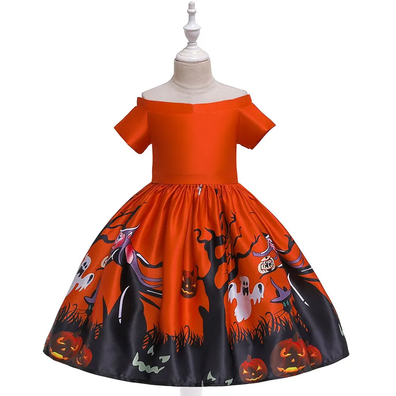 Naujas Mados 3D spausdinimo Dvasios ragana Helovinas kostiumas Princesė raudonos Suknelės Mergina Halloween party dress cosplay