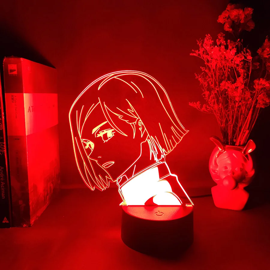 Nobara Kugisaki LED Anime Lempos Džiudžiutsu Kaisen Statulėlės naktinė lempa Otaku Turi Būti Hobis, Apšvietimas, Apdaila Manga Gerbėjai Dovana