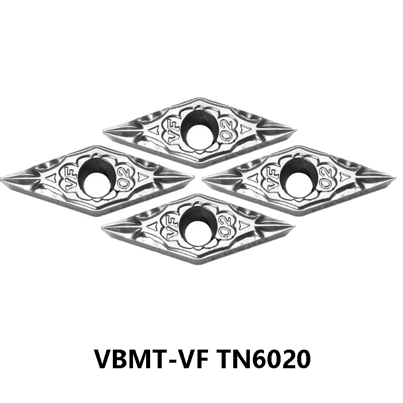 Originalus 10vnt/box VBMT110302 VBMT160402 VF TN6020 VBMT 110302 160402 160404 Karbido Įdėklai CNC Tekinimo Įrankiai, Pjovimo Staklės