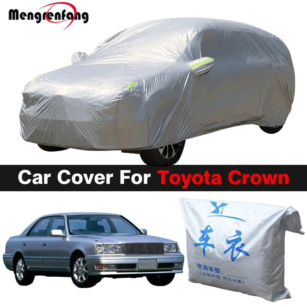 Pilnas Automobilio Padengti Toyota Crown Lauko Anti-UV Saulės Pavėsyje, Lietaus, Sniego, Ledo Apsaugos nuo Dulkių Auto Dangtis