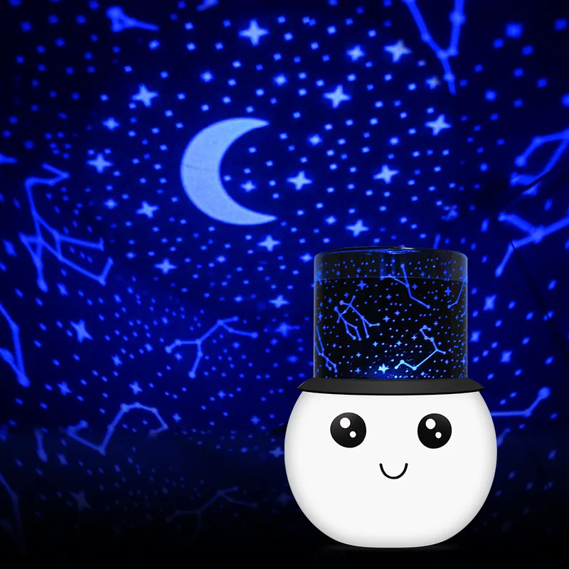 Romantiškas Kambarys Naujovė Naktį Šviesos USB Įkrovimo Spalvinga Projektoriaus Lempa Mirksi Žvaigždžių Žvaigždė, Mėnulis Dangaus Projektorius, Dovanos Vaikams