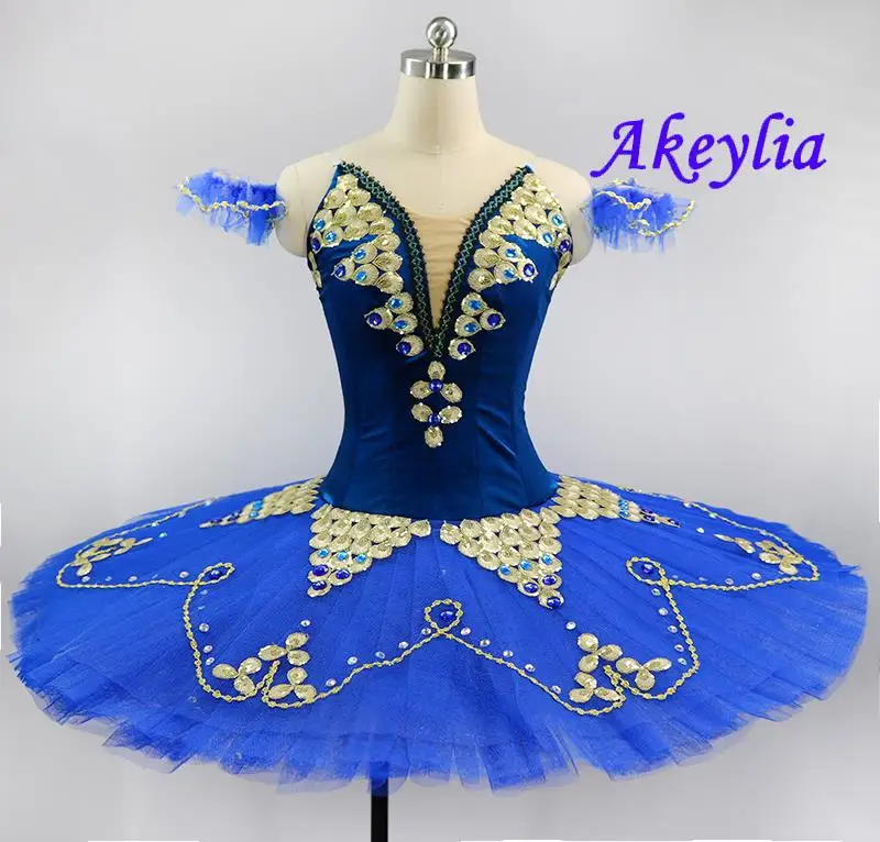 Royal blue Profesinės Competiton Baleto Tutus merginos Blynas TUTU Baleto Klasikinis Blue Bird Šokių Scenos Kostiumų vaikas JN9189