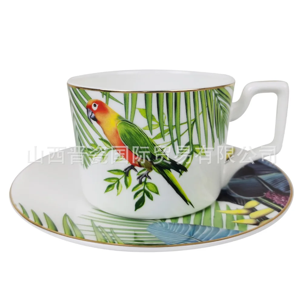 Sielovados papūga keramikinis puodelis pasienio buitinių arbatos puodelio pieno taurės restoranas puodelio vandens ženklas taurės kaulų kinija kavos puodelio