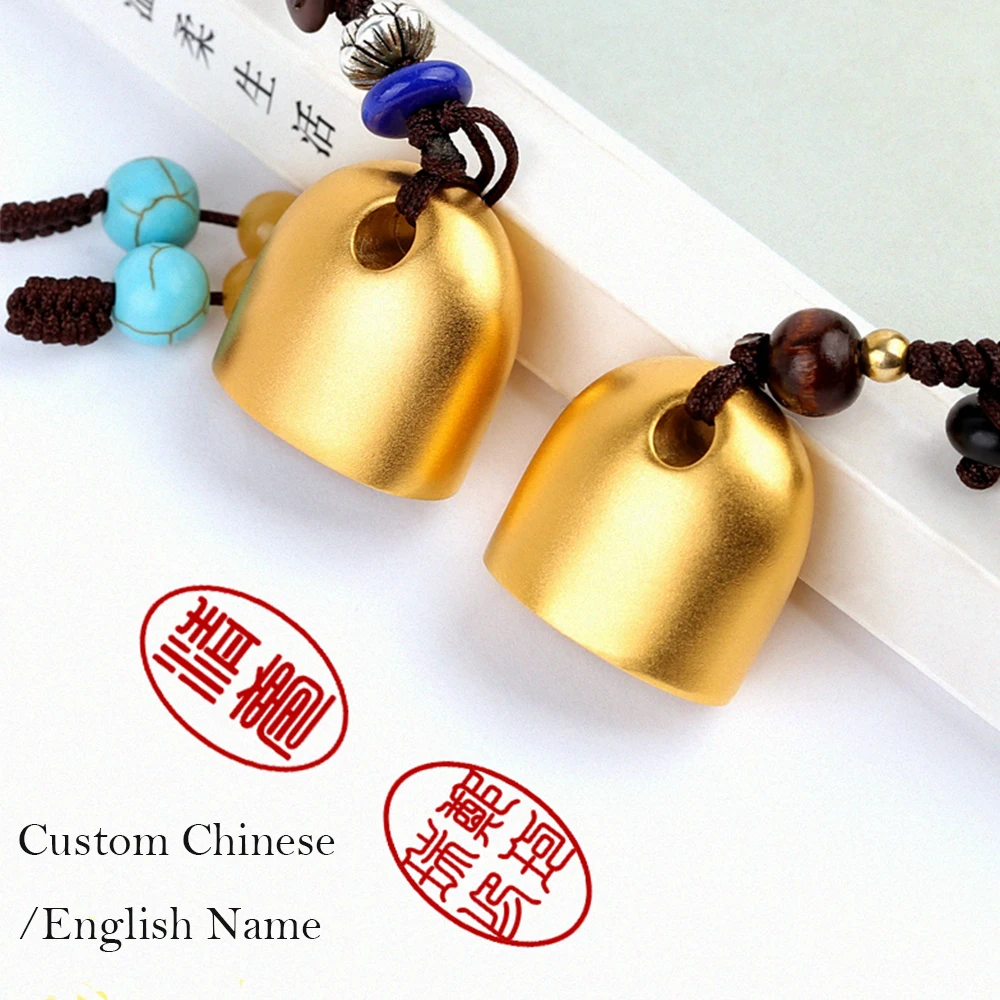Tradicinis Kinų Stiliaus Žalvario Ovalo Formos Užsakymą Pavadinimas Spaudo, Porų, Studentų, Mokytojų Kinijos Pavadinimas Anglų Kalba Antspaudas Su Būda Inkpad