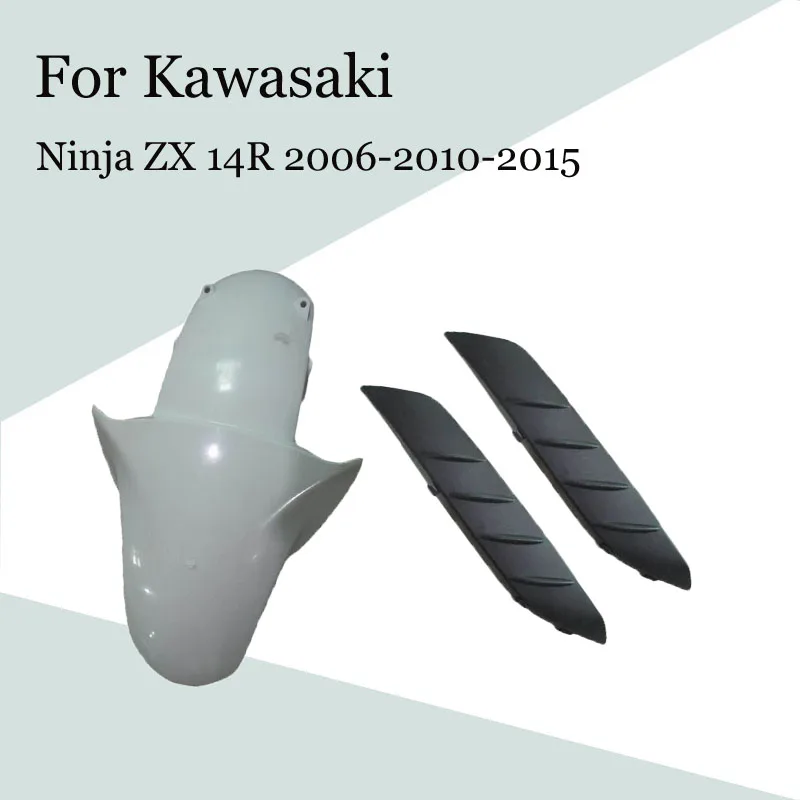 Už Kawasaki Ninja ZX 14R 2006-2010-2015 Motociklo Unpainted Priekiniai Mudguard ABS Įpurškimo Lauktuvės ZX-14R 06-15 Priedai