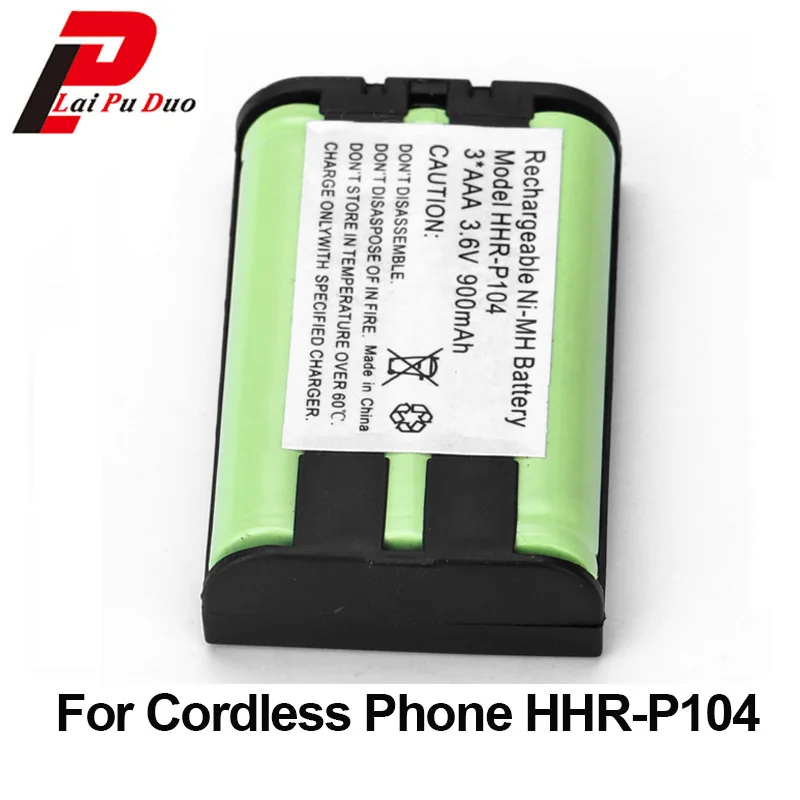 Už Panasonic HHR-P104 Belaidžius Telefono Baterijos 3.6 V 900mAh, Ni-MH HHR P104 TG5242 KX-TG5243 KX-TG5421 KX-TG5451