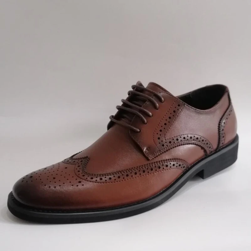 oksfordo bateliai vyrams Arbatos Spalva Mens Brogue Vestuvių Batai Pažymėjo Tne Vyrų socialinės batai