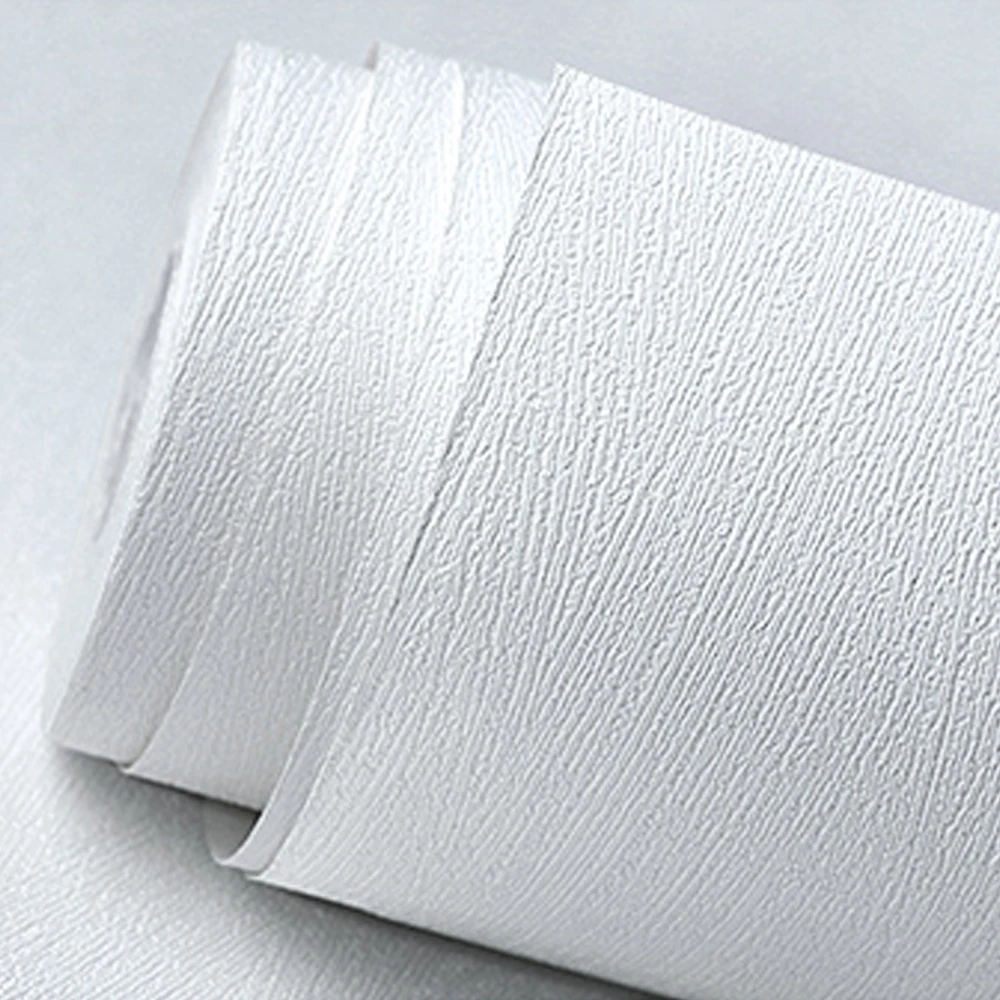 Šiuolaikinės Paprasta vientisos Spalvos Tekstūra 3D White Tapetai Sienos Miegamajame, Gyvenamasis kambarys Sofos, TV Foną, Sienos popieriaus Ritinius 6 Stilius